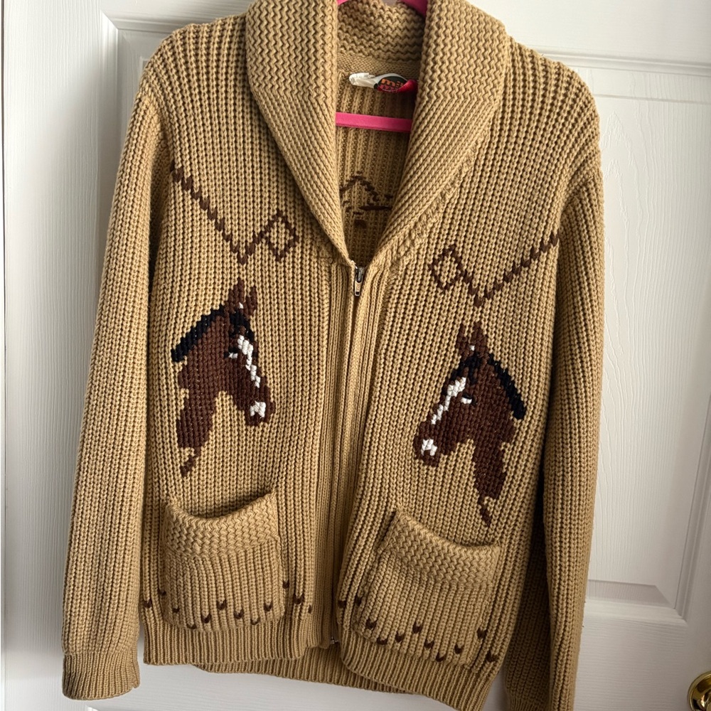 Vintage Anthropologie Cowichan Horse Lodge Cardigan - Picture 4 of 7